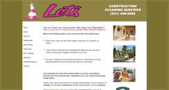 Desktop Screenshot of letsconstructioncleaning.com